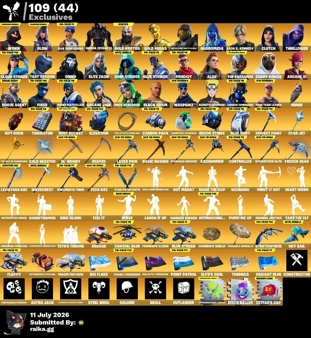 Conta Fortnite com 1.350 SKINS !