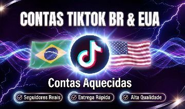 [ENVIO RÁPIDO] CONTAS TIKTOK SEGUIDORES REAIS