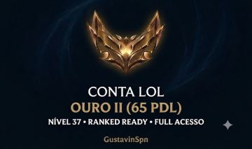 Conta LOL | Ouro II (65 PdL) | Nível 37 | Ranked Ready | Full Acesso