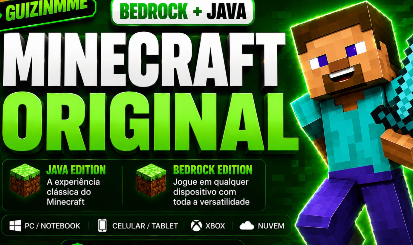 MINECRAFT ORIGINAL JAVA + BEDROCK | | PROMOÇÃO+BRINDES