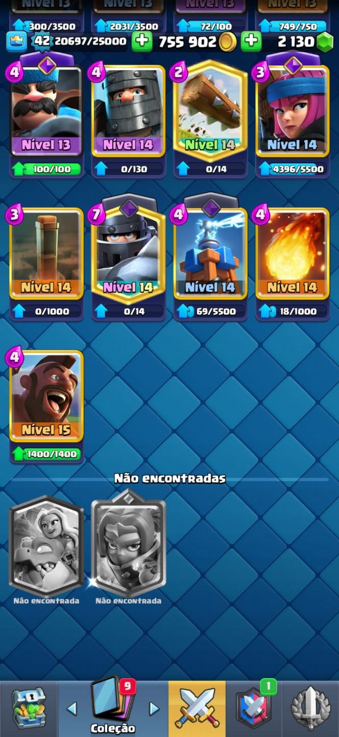 Conta Clash Royale 8620 Troféus Antiga(2017)