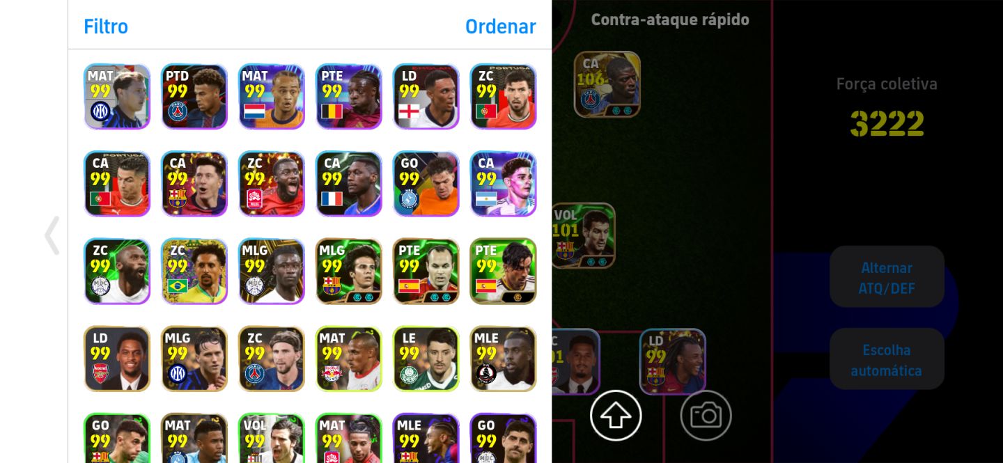 Conta de efootbal mobile