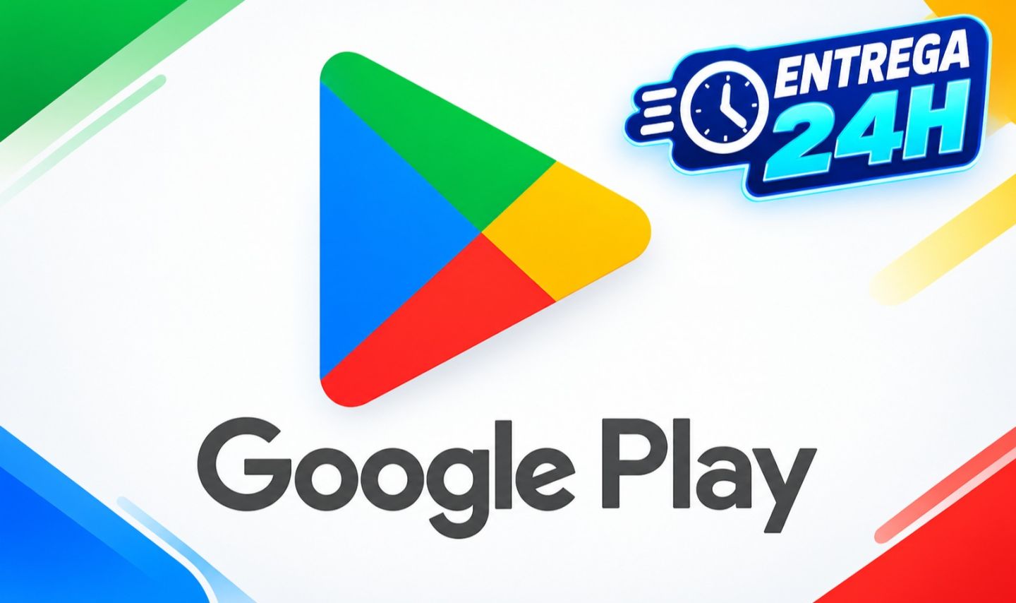 GIFT CARD GOOGLE PLAY / CARTÃO GOOGLE PLAY / SALDO GOOGLE PLAY - BR 24 HORAS