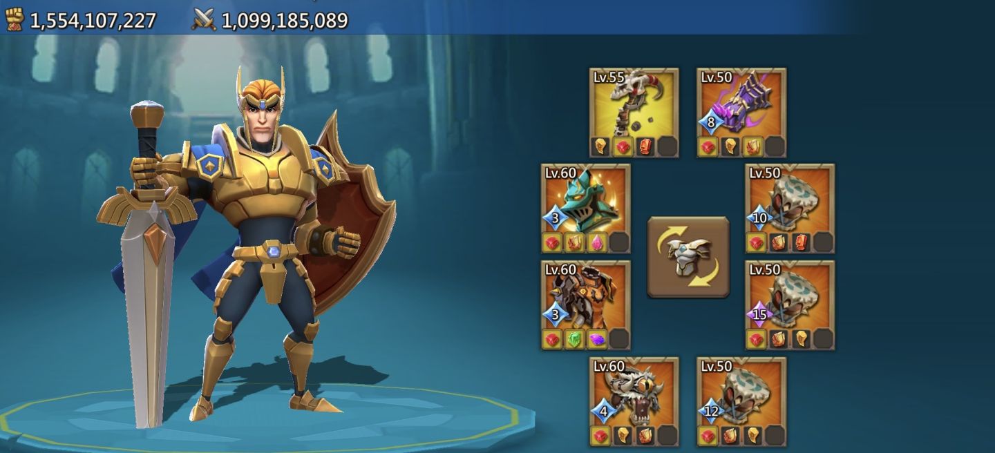 Conta lords mobile 1.500b de poder