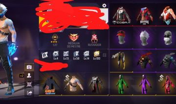 Conta Free Fire Completa | Muitos Itens Raros e Passes de Elite
