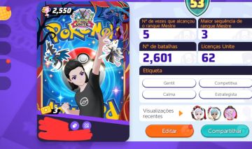 CONTA COM SKINS POKEMON UNITE