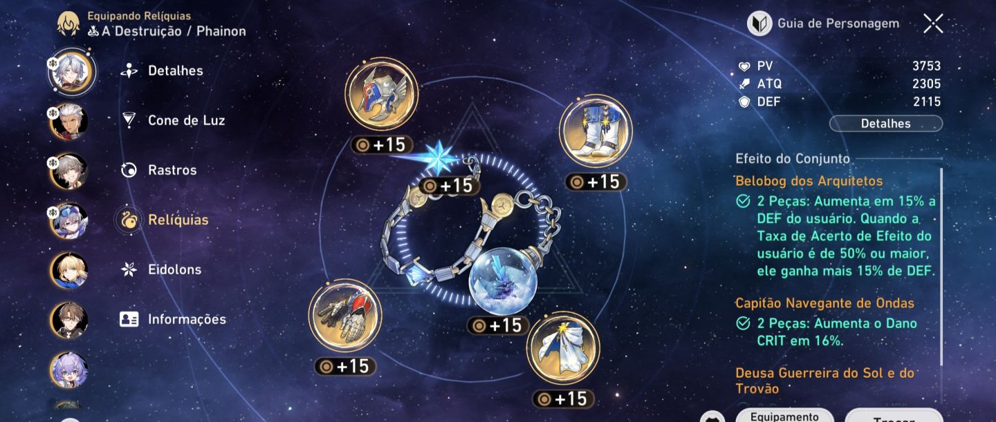 Conta Honkai Star rail Muito boa para começar Collab e Vários 5 ESTRELAS.