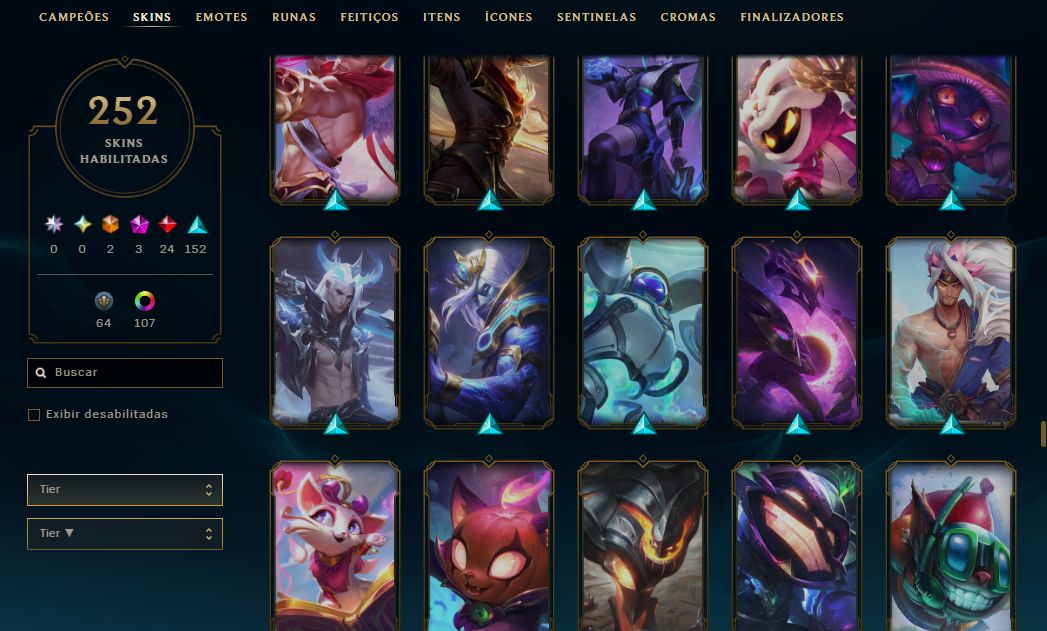 CONTA FULL ACESSO | 252 SKINS | R$1350 GASTOS | NV 570