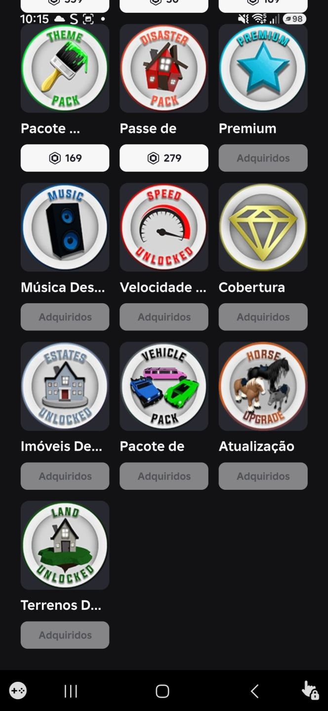 Conta de brookhaven com várias skin e gamepass