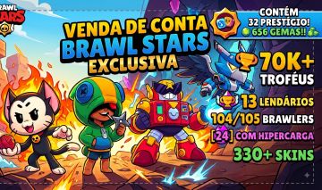 Conta Brawl Stars 70K troféus