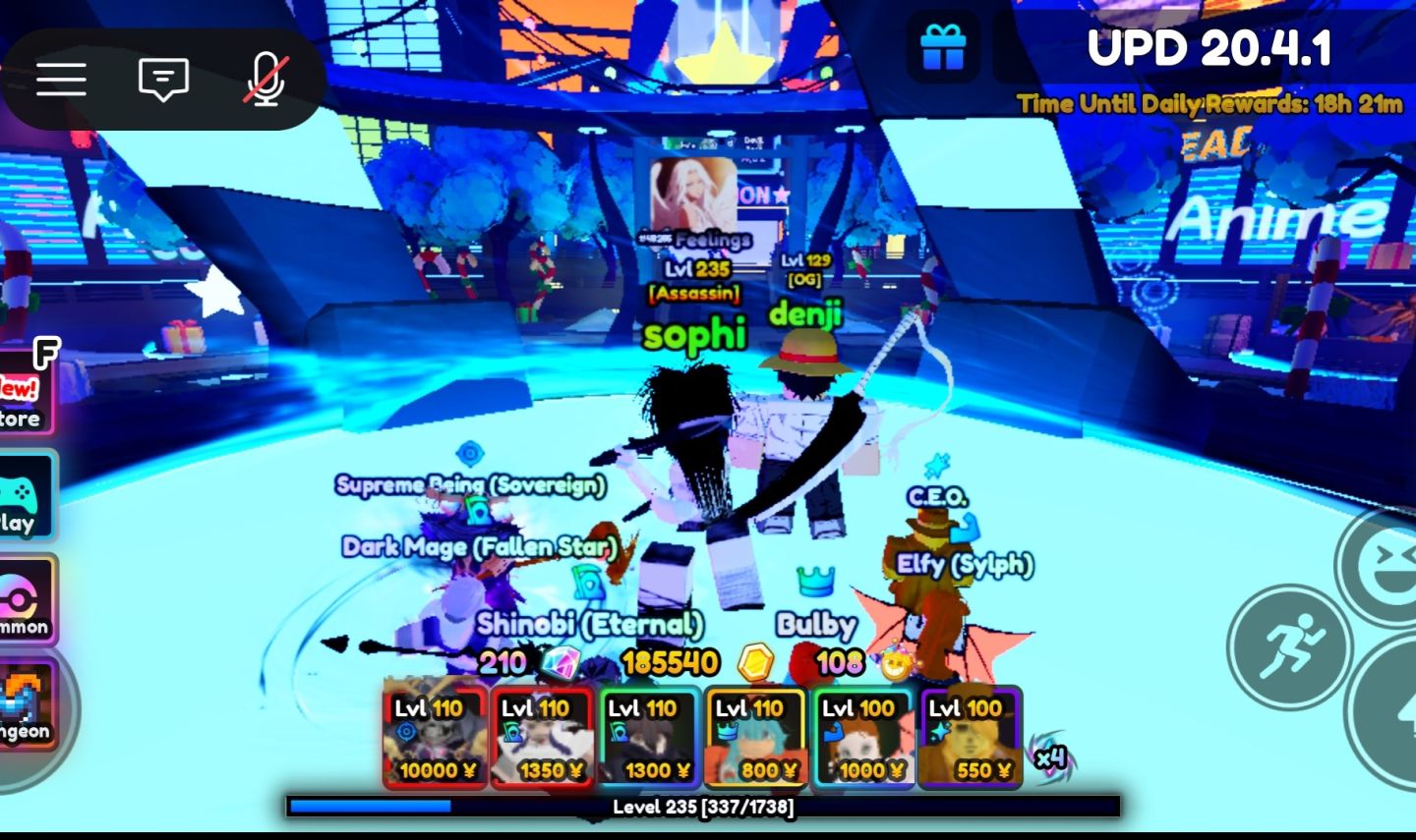 Conta roblox de anime vanguards, anime adventures, all star e outros jogos