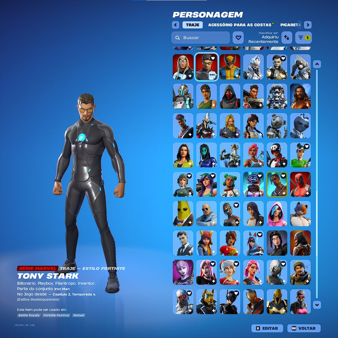 CONTA FORTNITE RARA (TRAVIS SCOTT, MACHADO LEVIATÃ, DESDE S8 CAP 1)