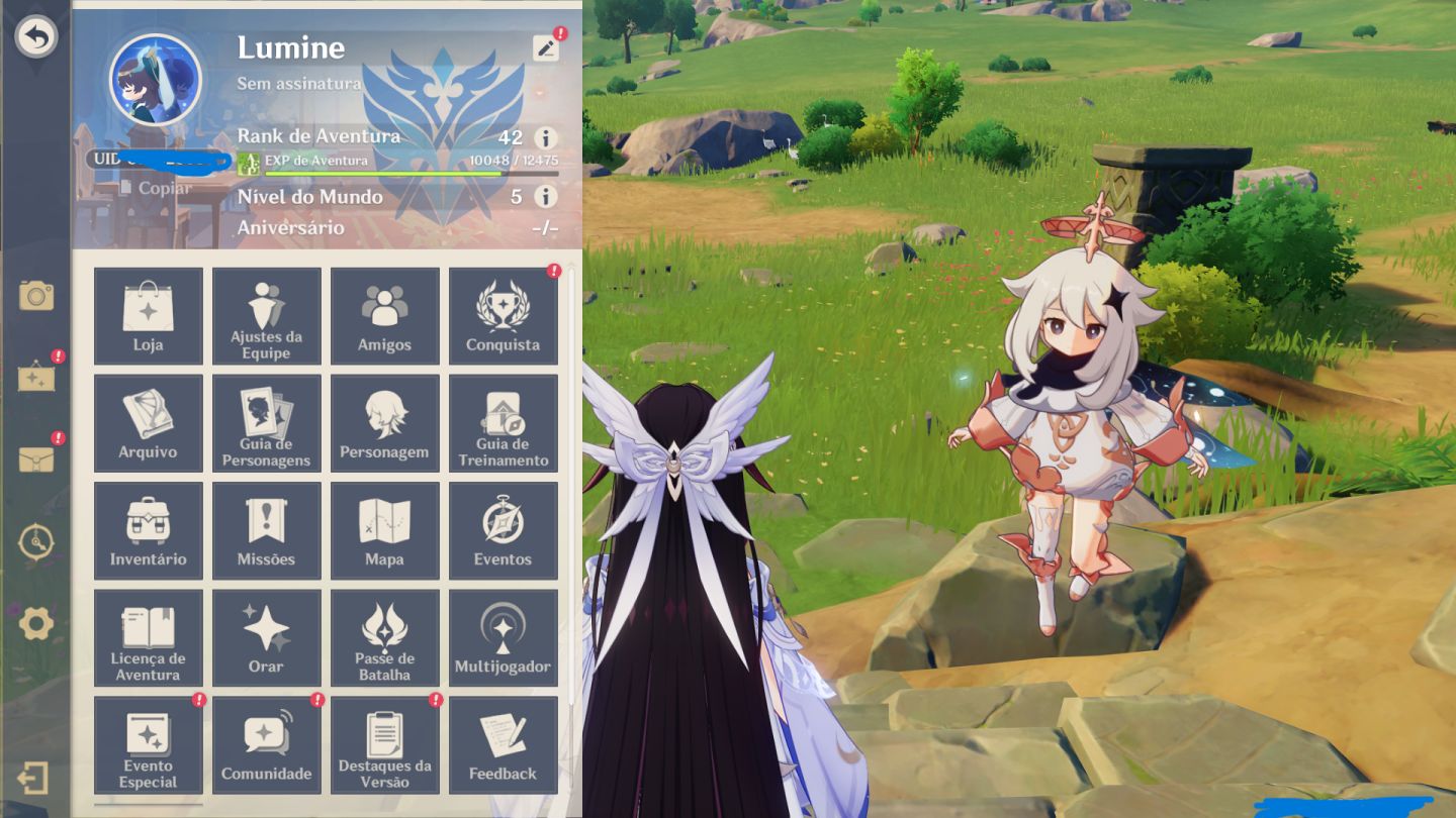 Conta Genshin Columbina+BIS+Ineffa+BIS