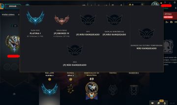 Conta Platina 2 Flex - Bronze 4 100% win rate soloq