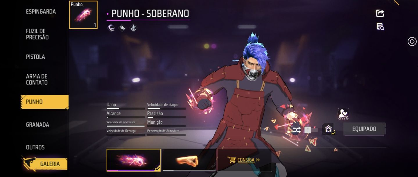 CONTA DE FREE FIRE FOCADA NO MASCULINO COM VARIAS SKINS DE NARUTO E JUJUTSU