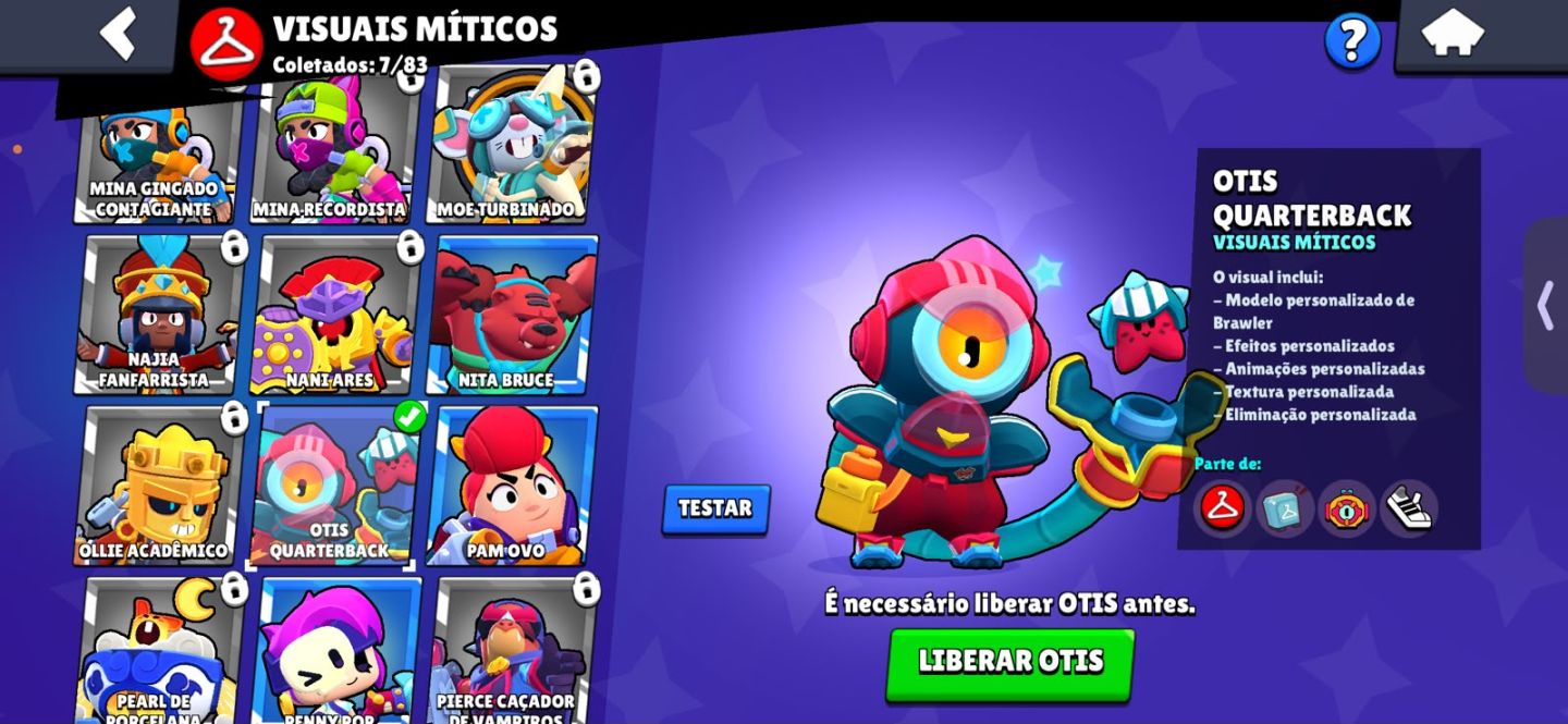 CONTA DE BRAWL STARS COM EDGAR PORTADOR DA LUZ
