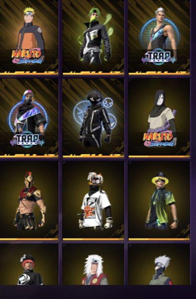 Conta de Free Fire com Sombra Roxa + Hypado e Várias outras roupas