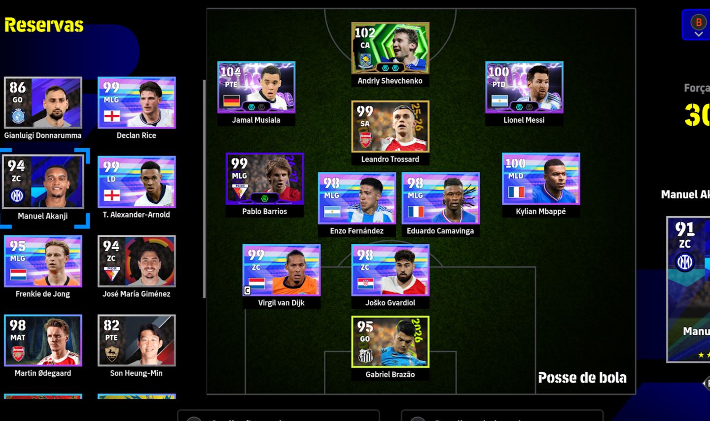 CONTA EFOOTBALL XBOX/PC PARA INICIANTE COM SHEVCHENKO, MUSIALA SHOW TIME E +100