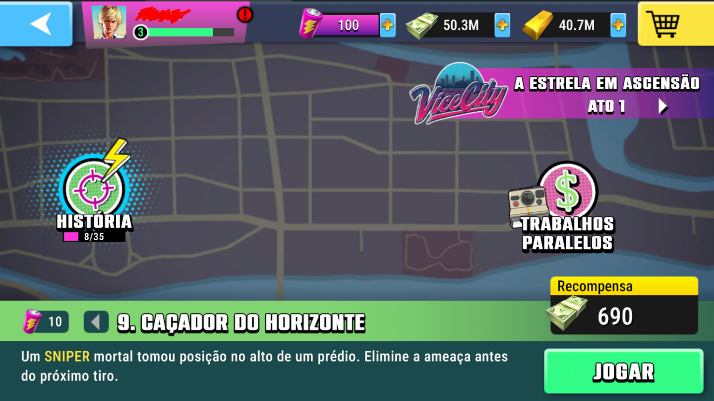 VICE CITY - SNIPER | CONTAS COM: CASH + GOLD | TOP VENDAS