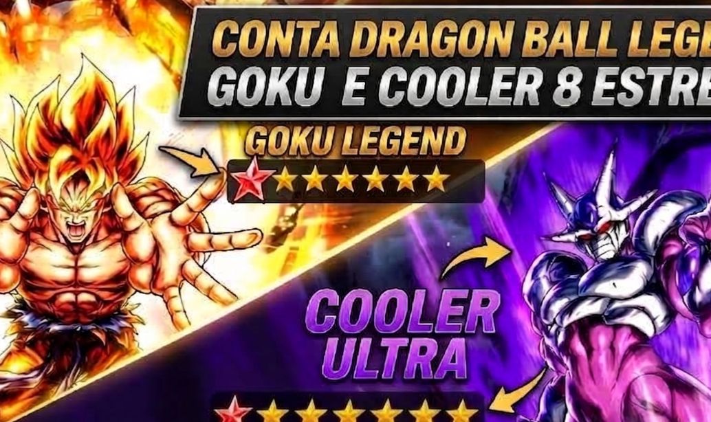 Conta com Goku Legend e Cooler Ultra 8 Estrelas com Andróide 13 LF 6 Estrelas