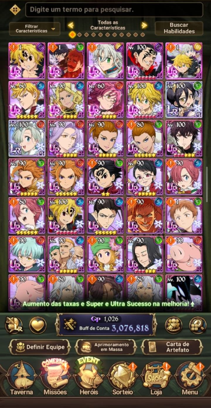 CONTA 7DS GRAND CROSS - COLLAB SOLO LEVELING