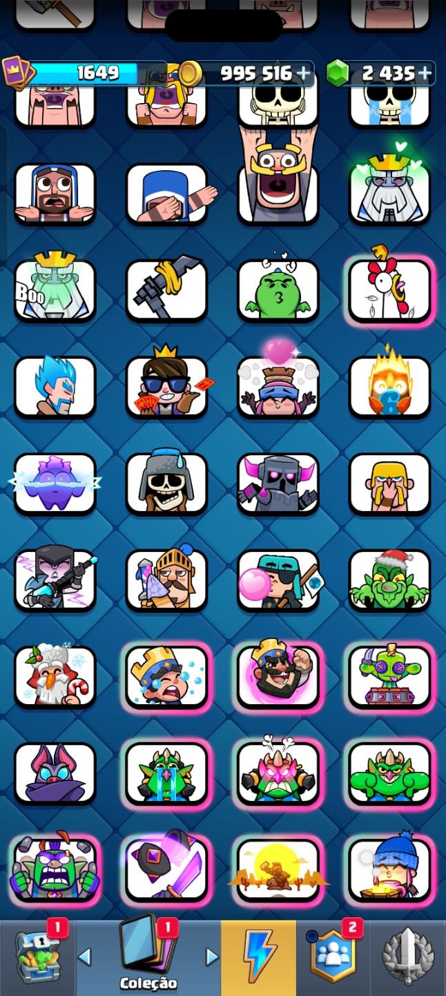 Conta Clash Royale deck full