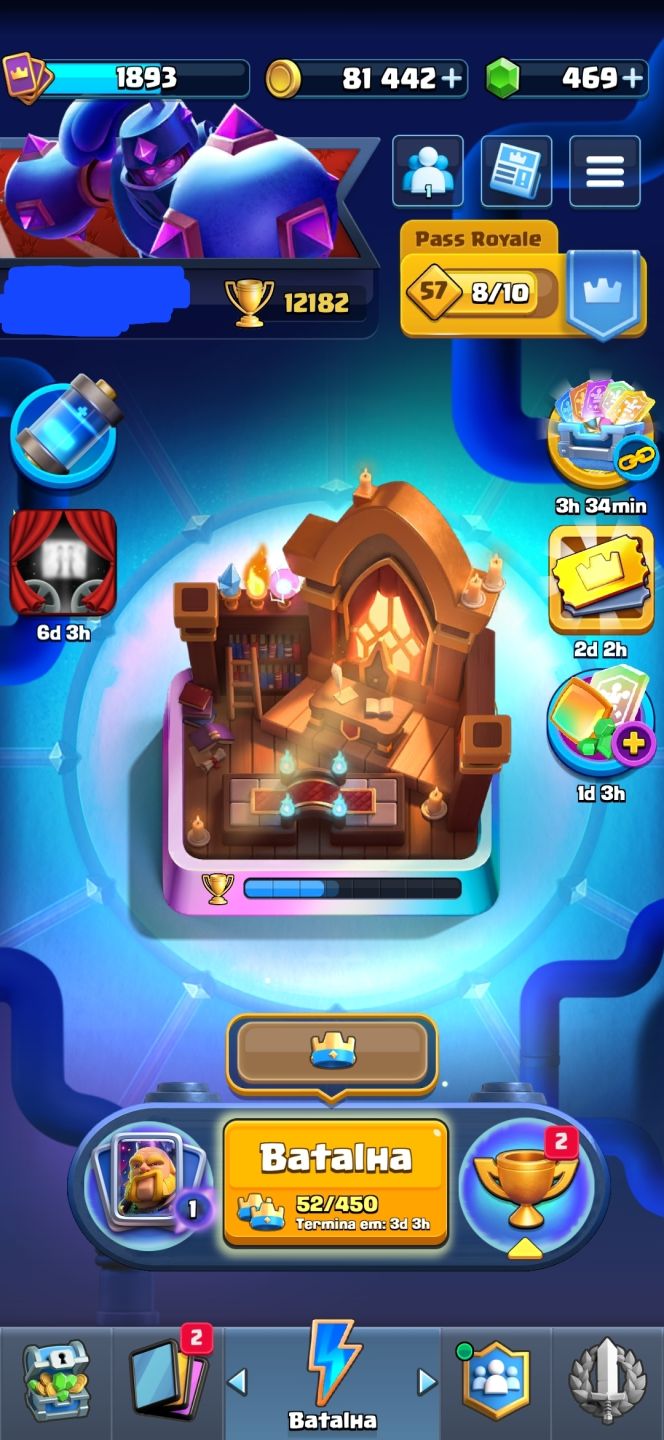 Conta Clash Royale Arena 29 | NV 16 | 27 Evoluções + CRL (22, 24, 25)