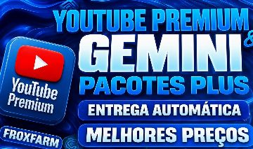 GEMINI PRO + YT PREMIUM + GOOGLE AI PRO + NOTEBOOKLM | NO SEU EMAIL + BRINDE