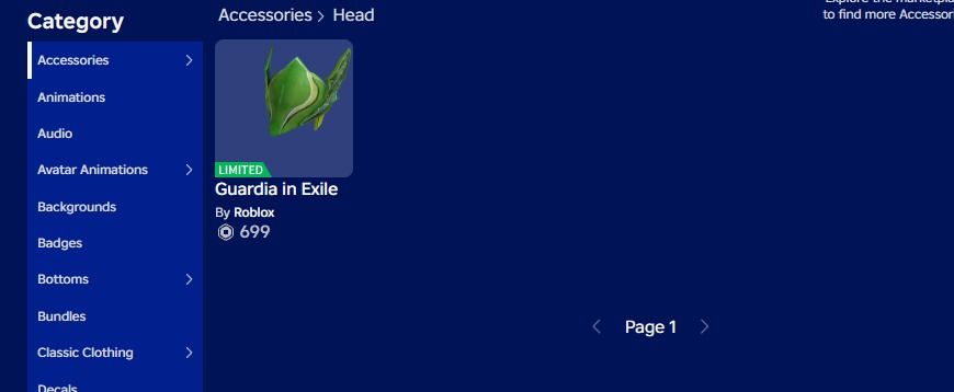 Conta Roblox 2010 | Guardia in Exile | 700 RAP