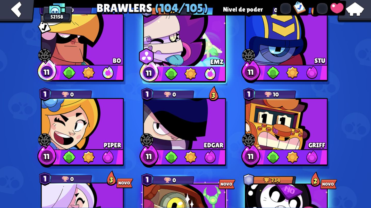 Conta de brawl stars 50k+ barata pra sair rápido