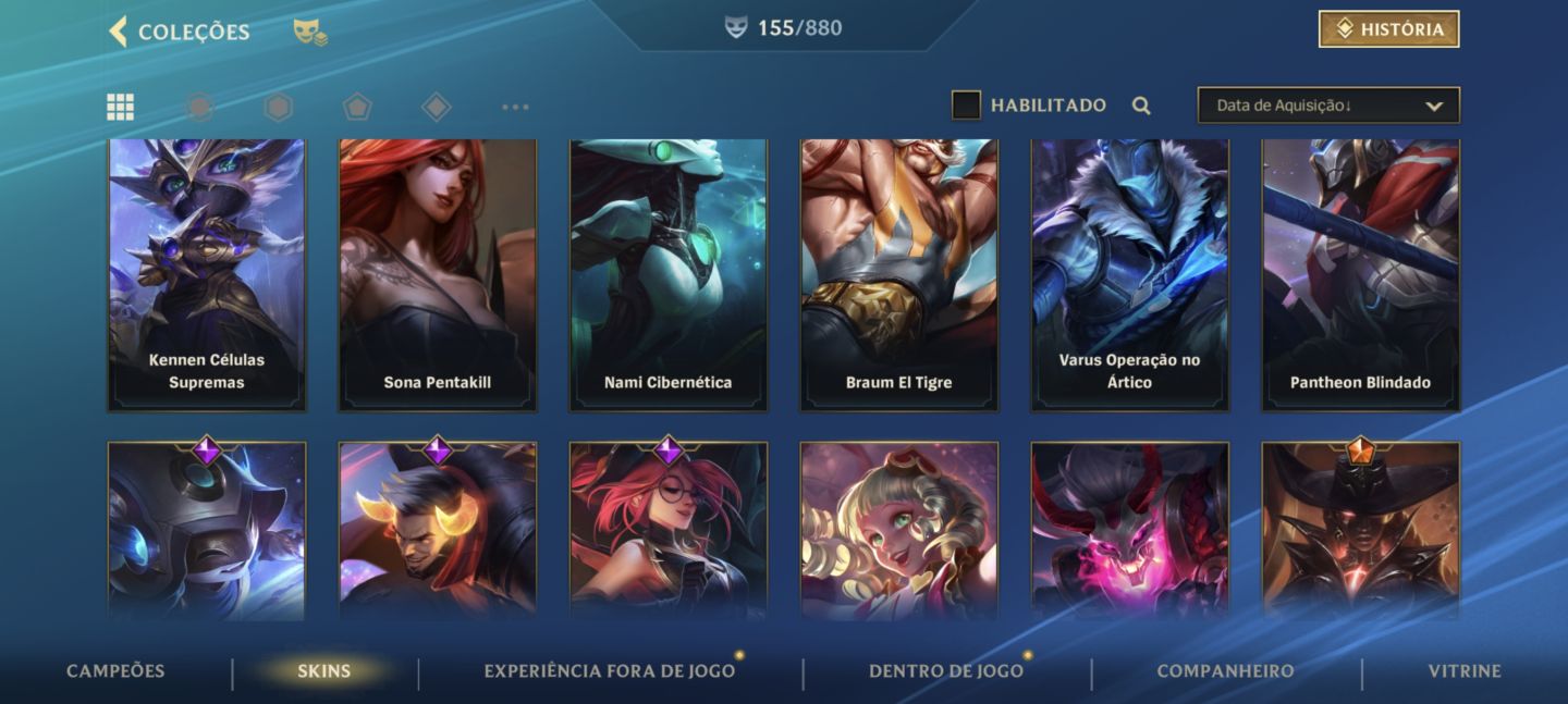 CONTA WILD RIFT | 155 SKINS | GRÃO-MESTRE 2X | NÍVEL 118