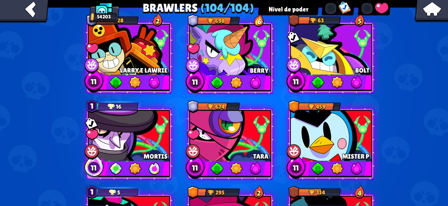 CONTA DE BRAWL STARS MUITO UPADA