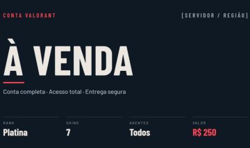Conta de valorat (Único dono) é possível alterar os dados da conta(email/senha)