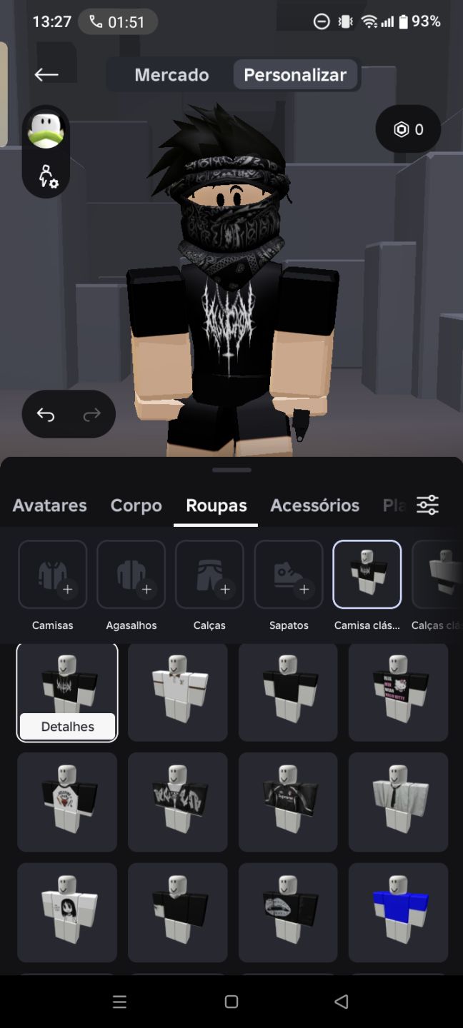 Conta Roblox com skins de robux e upada em diversos jogos