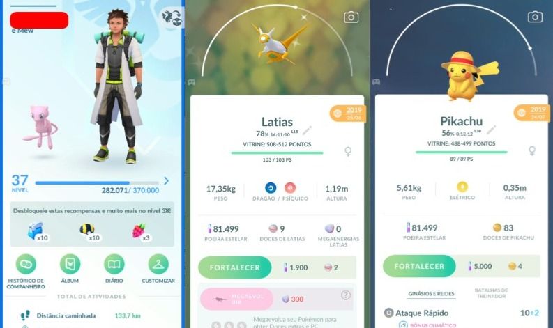 CONTA POKEMON GO LEVEL 37 | 07 LENDARIO | 07 BRILHANTE | PKM E LENDARIOS ANTIGOS