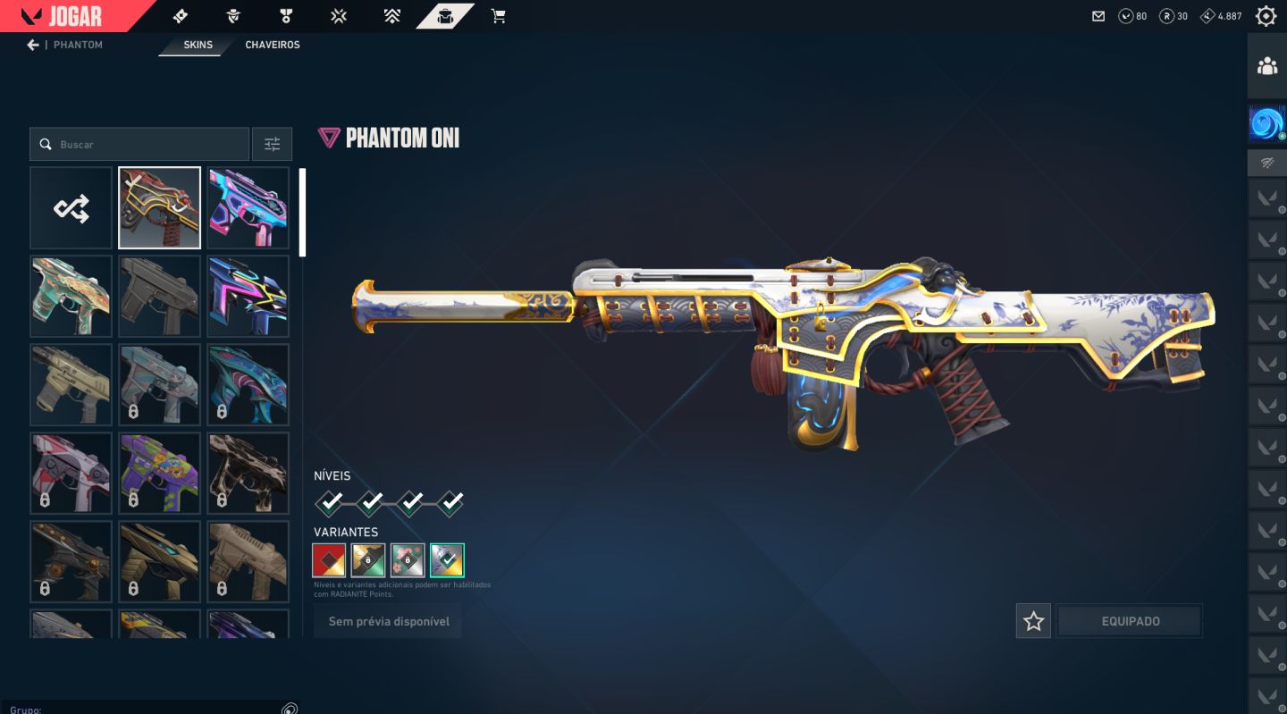 Conta Valorant | Karambit + Vandal Primordium + Várias Skins | Full Acesso