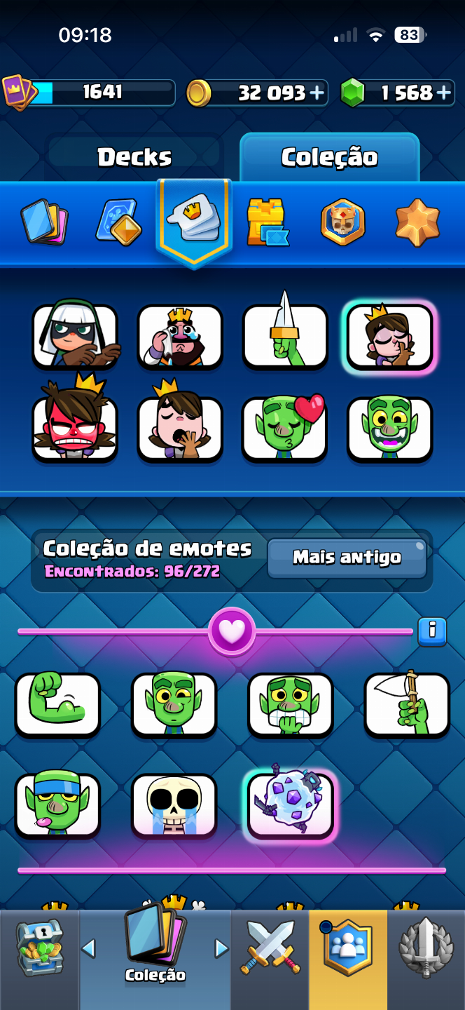 CONTA DE CLASH ROYALE 12k de troféus - COM ALTERAÇÃO DE NOME GRÁTIS