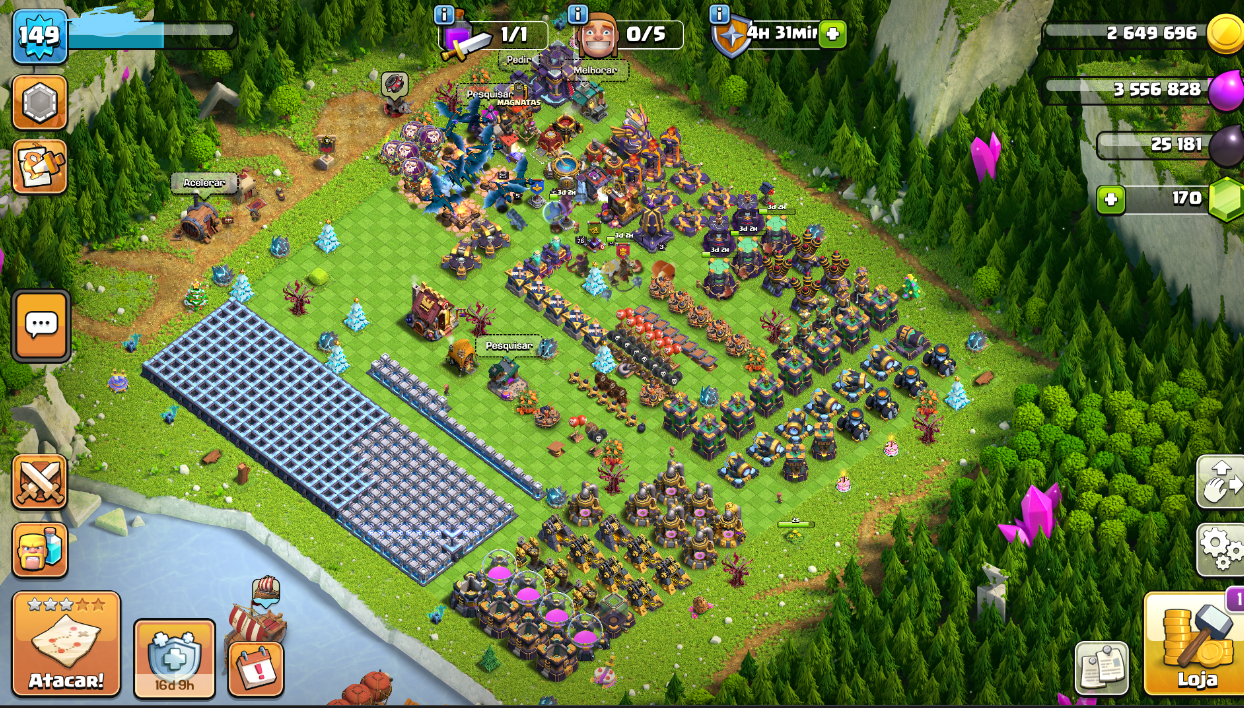 Clash of clans as melhores contas ( ACESSO PERMANENTE)