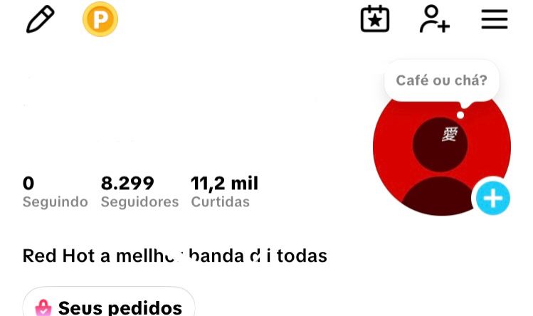 CONTA TIKTOK AQUECIDA COM 8,3K DE SEGUIDORES EM CRESCIMENTO