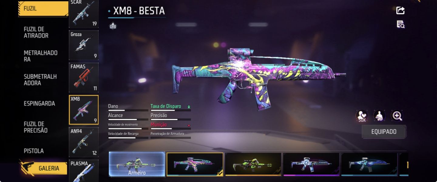 CONTA DE FREE FIRE RARA, COM 2x ANGELICAL, ARMA EVOLUTIVA LVL 77, 13K LIKE.