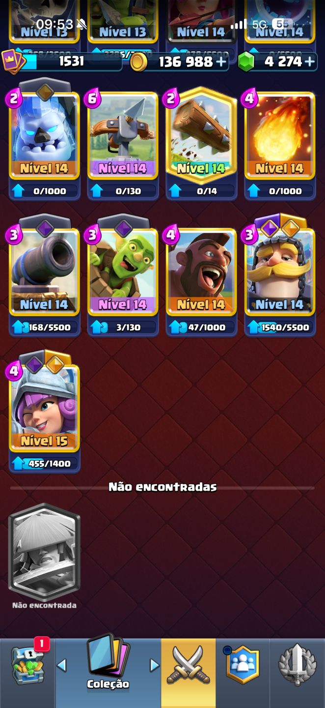CONTA DE CLASH ROYALE