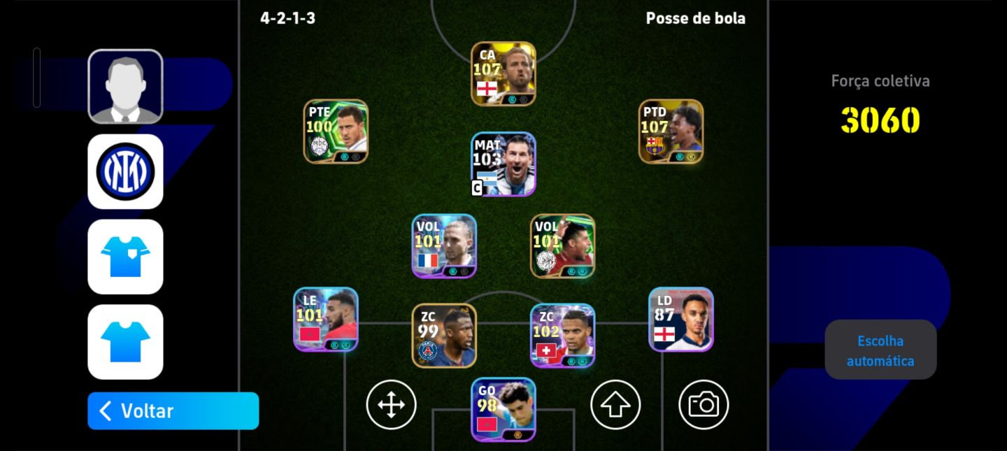 CONTA DE EFOOTBALL DOS BOLA DE OURO