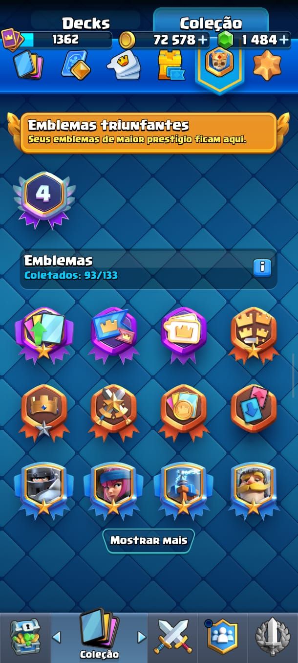 Conta Clash Royale 8500 Troféus, Bem Upada.