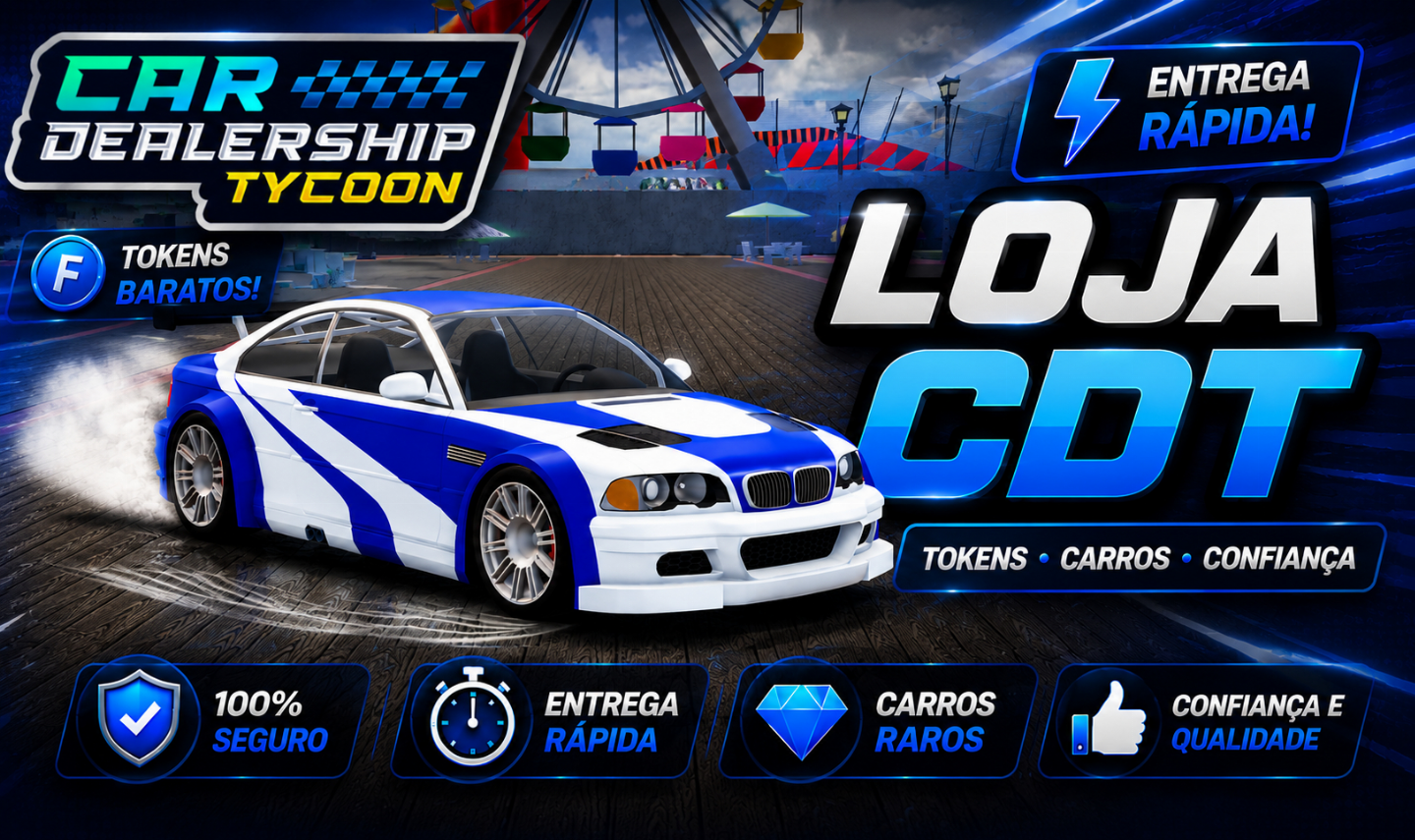[ MEGA PROMOÇÃO] CAR DEALERSHIP TYCOON STORE - CDT ROBLOX!