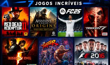 Conta PlayStation, com 6 jogos muito bons confira