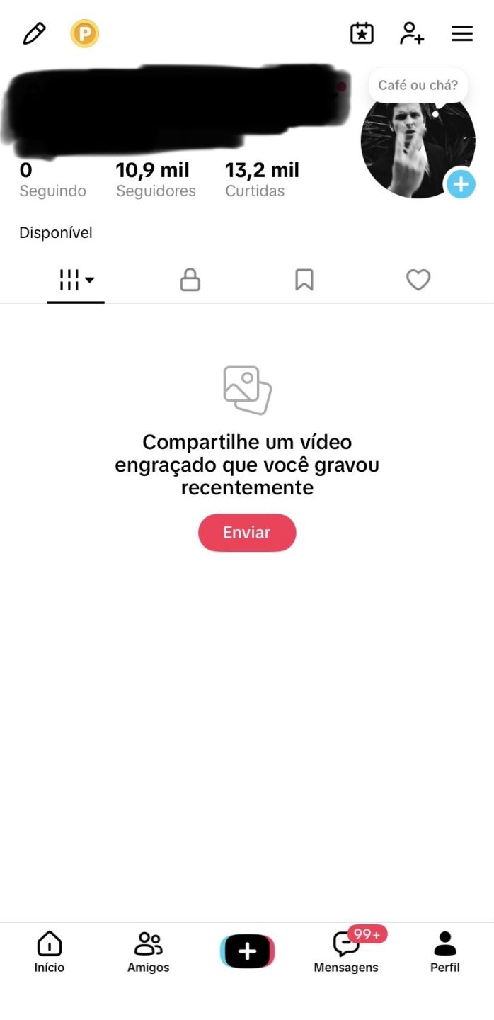 Conta de TikTok 10,9k de seguidores live ativa [promoção]