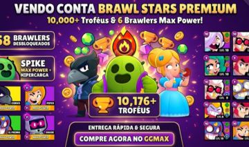 CONTAS BRAWL STARS c/LENDÁRIOS e MUITOS TROFÉUS!
