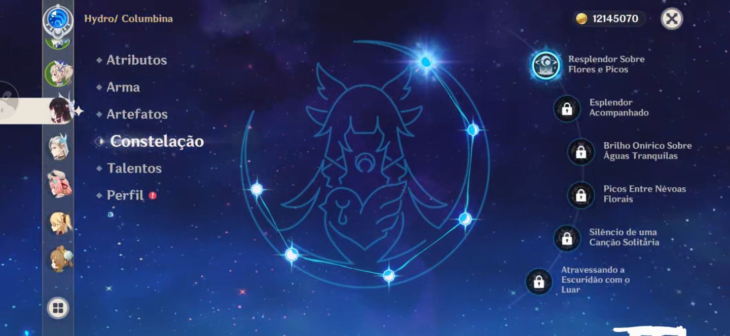 Conta Genshin Impact - AR 56 16 5 Estrelas - 6 Armas 5 Estrelas