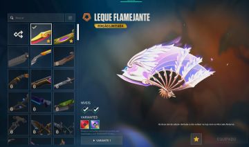 Conta valorant Leque Flamejante