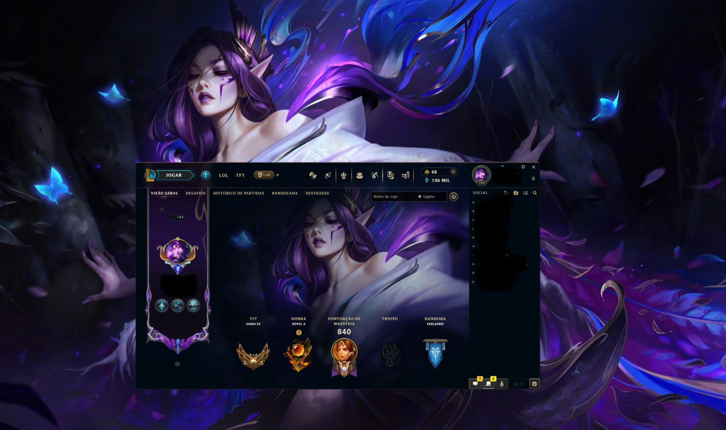 Conta LOL Completa Com 1100 Skin,198 Cromas e Skin Gacha+Classic Collector's Box